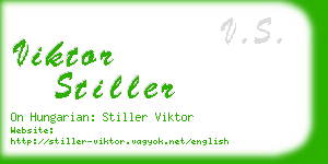 viktor stiller business card